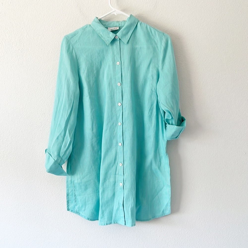 J Jill 100% Linen Tunic Size Small